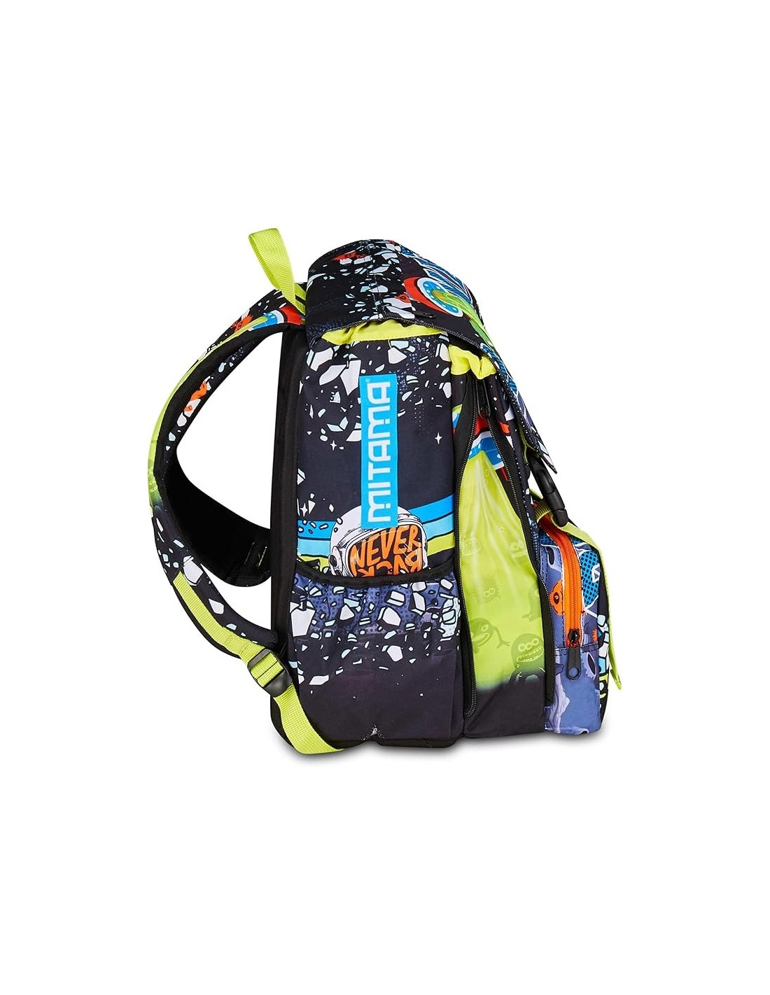 ZAINI: vendita online Zaino scuola Mitama, Triplo Scomparto DISCO SPACE, Nero, 28 litri, estensibile, scuola elementare, bamb...