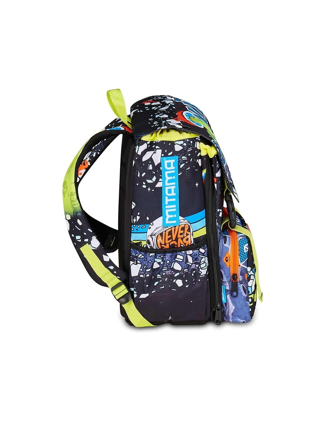 ZAINI: vendita online Zaino scuola Mitama, Triplo Scomparto DISCO SPACE, Nero, 28 litri, estensibile, scuola elementare, bamb...