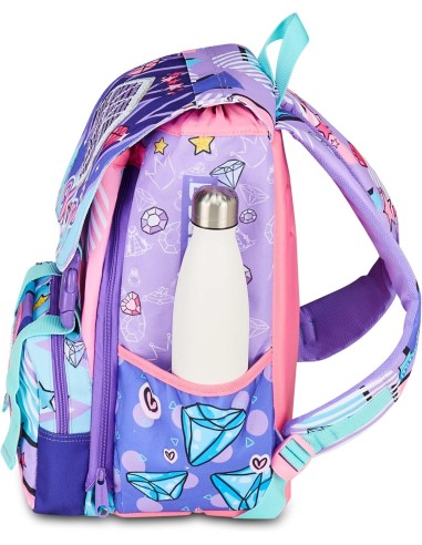 ZAINI: vendita online Zaino scuola Mitama, Triplo Scomparto DOUBLE DIAMOND, Lilla, 28 litri, estensibile, bambina in offerta
