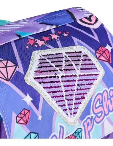 ZAINI: vendita online Zaino scuola Mitama, Triplo Scomparto DOUBLE DIAMOND, Lilla, 28 litri, estensibile, bambina in offerta