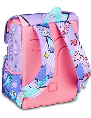 ZAINI: vendita online Zaino scuola Mitama, Triplo Scomparto DOUBLE DIAMOND, Lilla, 28 litri, estensibile, bambina in offerta