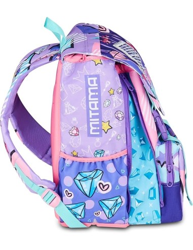ZAINI: vendita online Zaino scuola Mitama, Triplo Scomparto DOUBLE DIAMOND, Lilla, 28 litri, estensibile, bambina in offerta