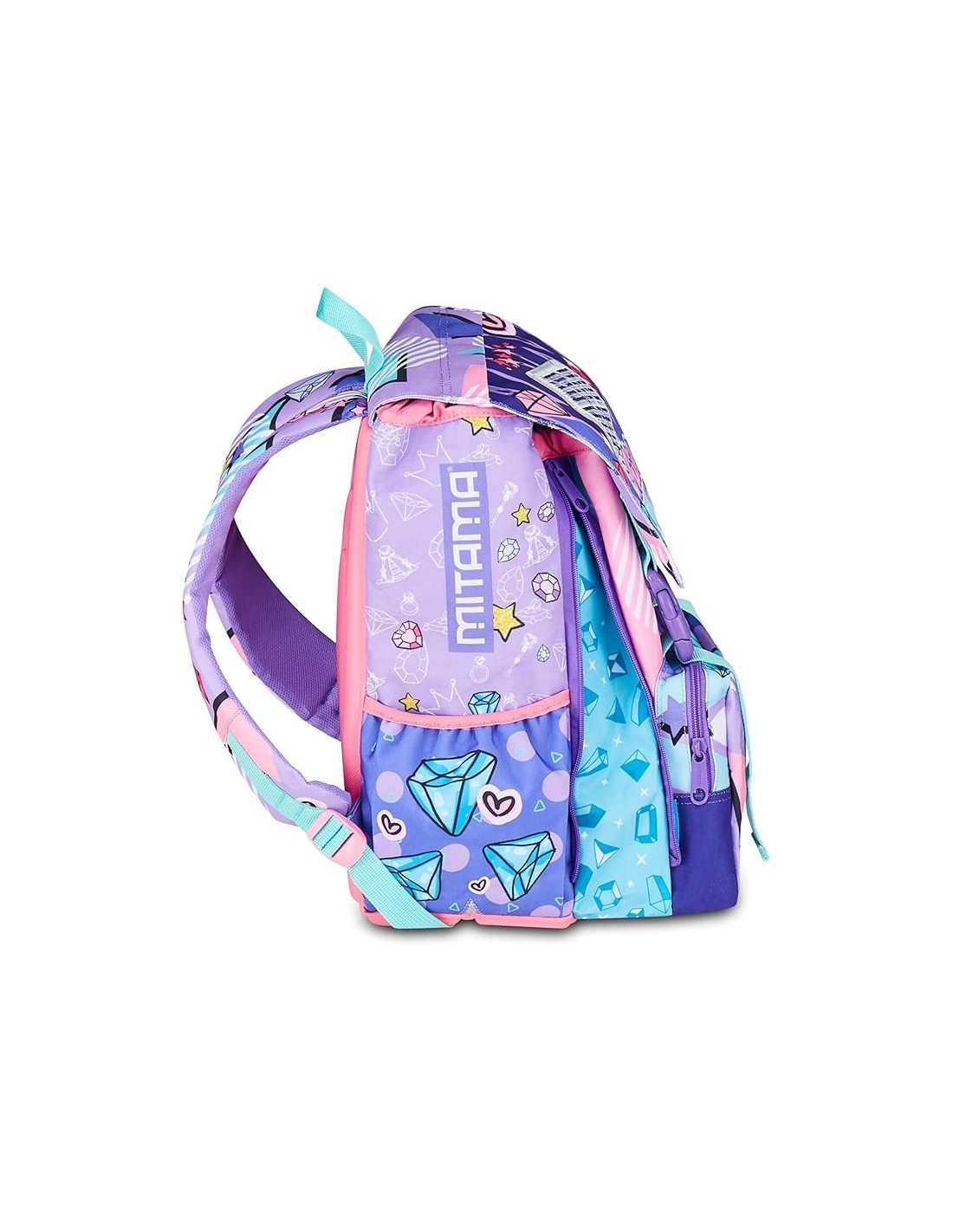 ZAINI: vendita online Zaino scuola Mitama, Triplo Scomparto DOUBLE DIAMOND, Lilla, 28 litri, estensibile, bambina in offerta