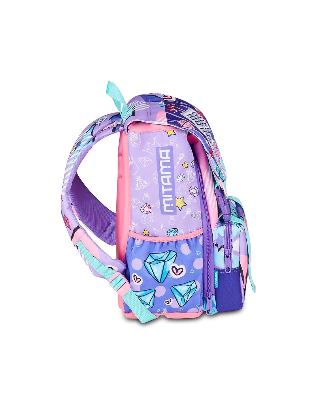 ZAINI: vendita online Zaino scuola Mitama, Triplo Scomparto DOUBLE DIAMOND, Lilla, 28 litri, estensibile, bambina in offerta