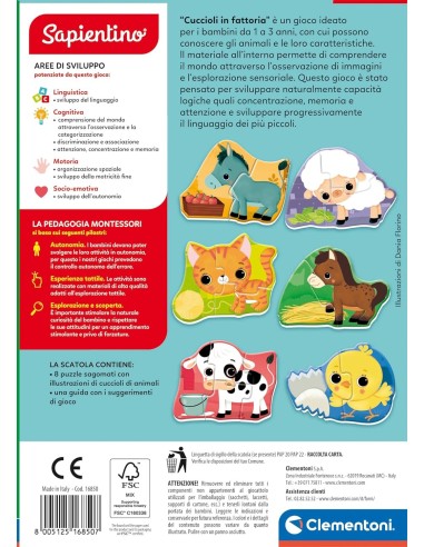 Giochi educativi, Clementoni Sapientino Baby Cuccioli in Fattoria | Shop in Casa