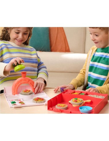 GIOCATTOLO PUBBLICIZZATO: vendita online Kinetic Sand Squish Pizza Set 452 g – Kit Divertente Spin Master in offerta