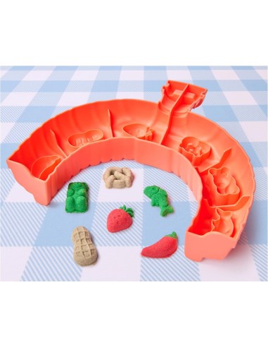 GIOCATTOLO PUBBLICIZZATO: vendita online Kinetic Sand Squish Pizza Set 452 g – Kit Divertente Spin Master in offerta