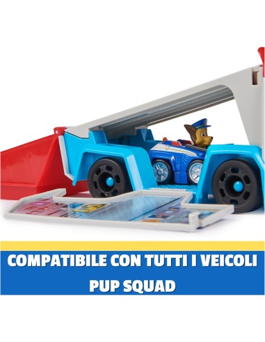 GIOCATTOLO PUBBLICIZZATO: vendita online Paw Patrol Pup Squad Patroller con Chase e Mini Racer – Camion Veicolo da 25 cm in o...