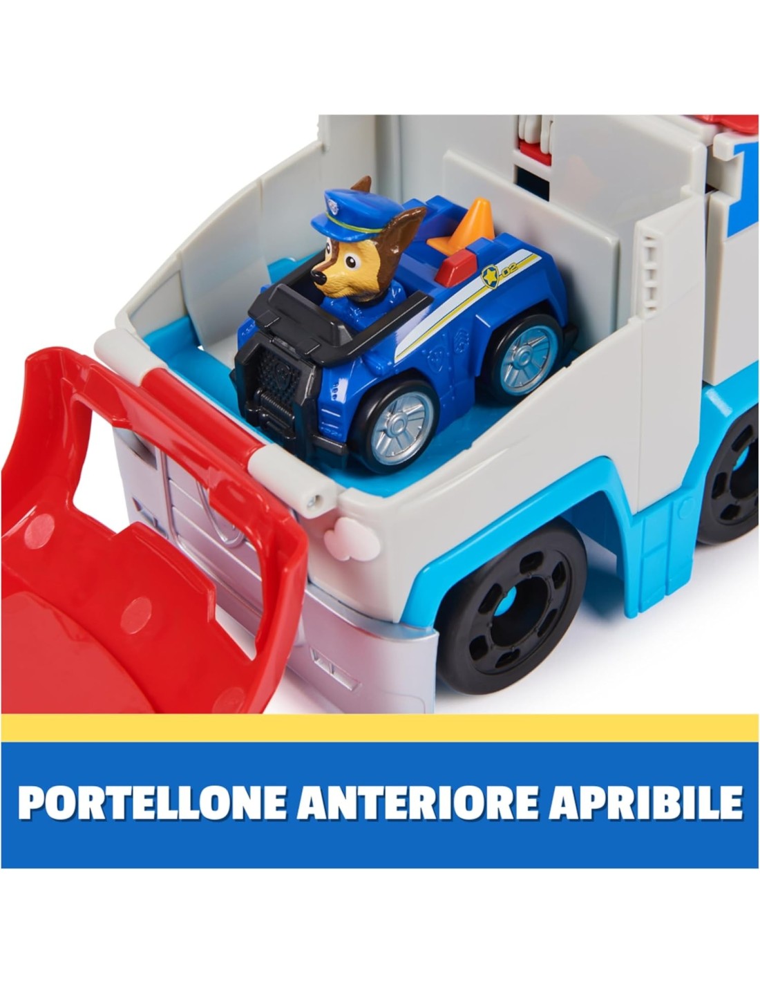 GIOCATTOLO PUBBLICIZZATO: vendita online Paw Patrol Pup Squad Patroller con Chase e Mini Racer – Camion Veicolo da 25 cm in o...