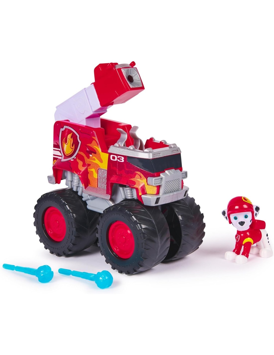 GIOCATTOLO PUBBLICIZZATO: vendita online Paw Patrol Rescue Wheels Monster Truck Marshall con Lanciamissili – Spin Master in o...