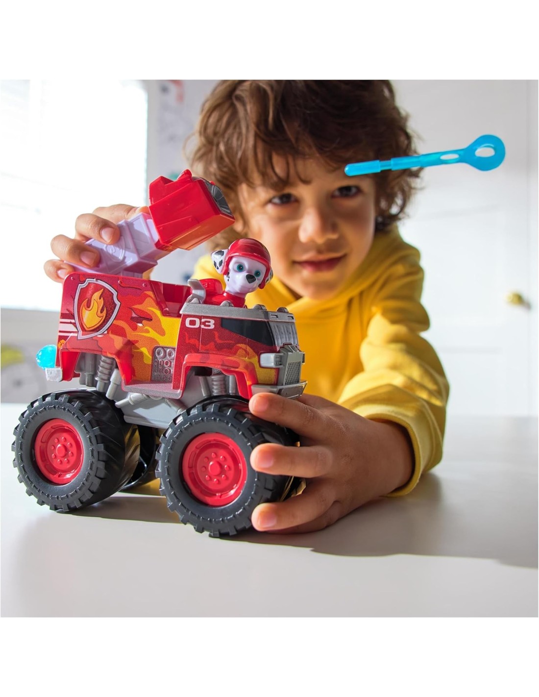 GIOCATTOLO PUBBLICIZZATO: vendita online Paw Patrol Rescue Wheels Monster Truck Marshall con Lanciamissili – Spin Master in o...