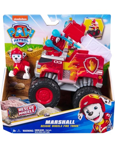 GIOCATTOLO PUBBLICIZZATO: vendita online Paw Patrol Rescue Wheels Monster Truck Marshall con Lanciamissili – Spin Master in o...