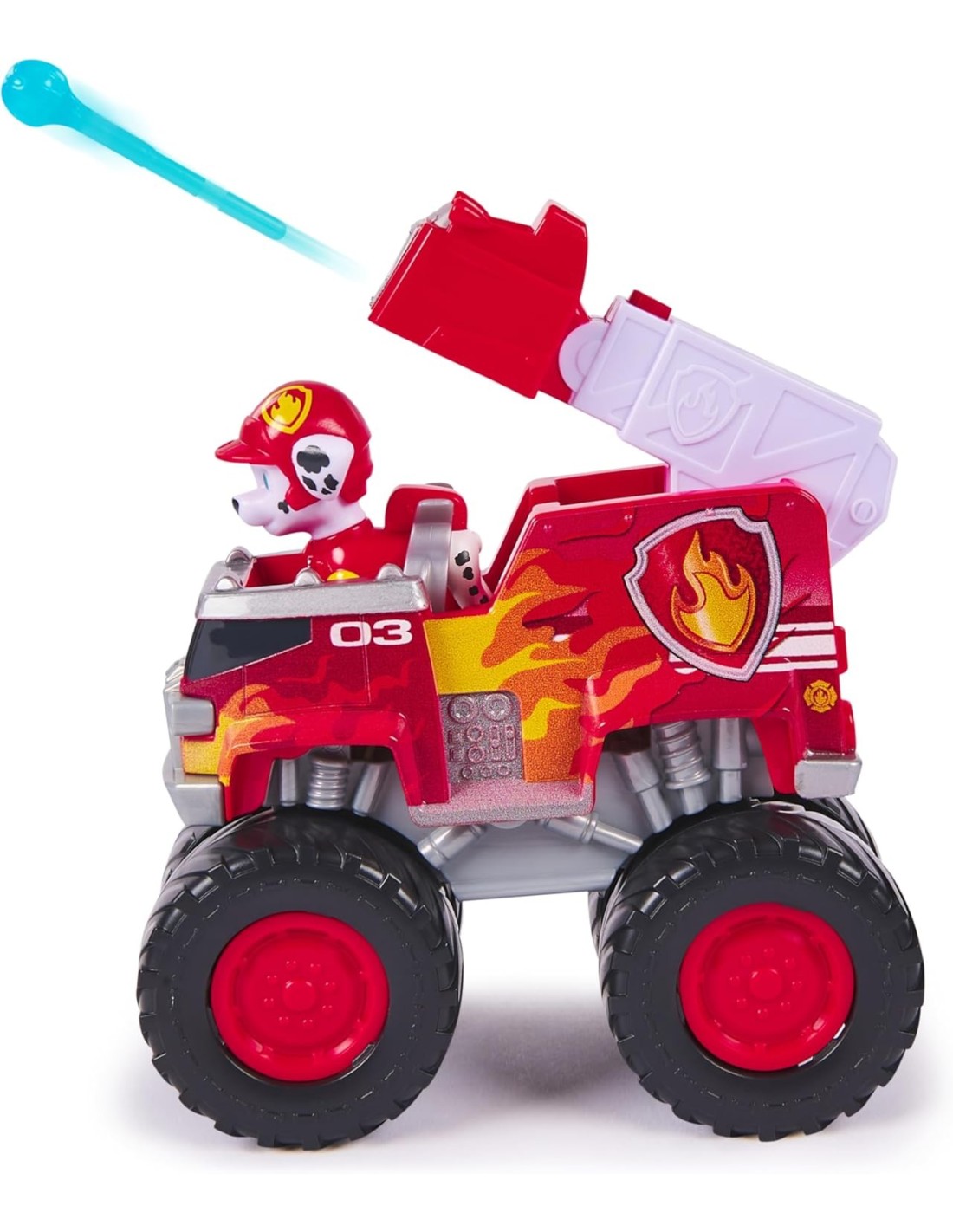 GIOCATTOLO PUBBLICIZZATO: vendita online Paw Patrol Rescue Wheels Monster Truck Marshall con Lanciamissili – Spin Master in o...