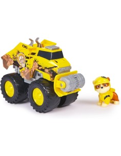 GIOCATTOLO PUBBLICIZZATO: vendita online Paw Patrol Rescue Wheels Bulldozer di Rubble con Figura e Funzione Bulldozer in offerta 2