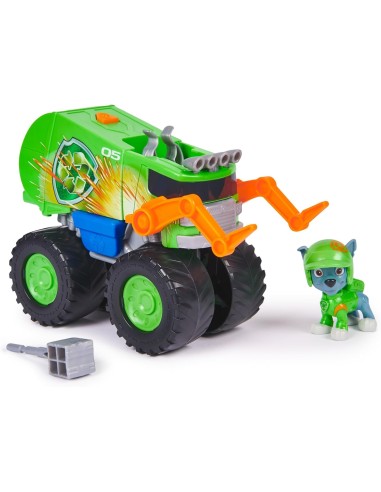 GIOCATTOLO PUBBLICIZZATO: vendita online Paw Patrol Rescue Wheels Rocky Veicolo riciclaggio con Lanciamissili – Spin Master i...