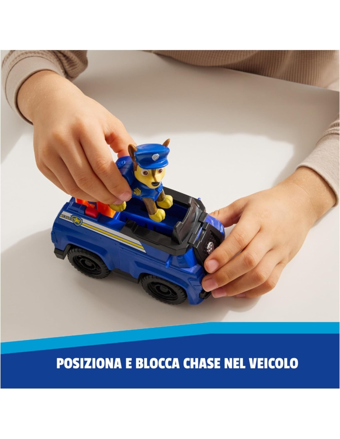 GIOCATTOLO PUBBLICIZZATO: vendita online Paw Patrol Chase Patrol Cruiser – Veicolo Eco-Friendly con Figura 3+ Anni in offerta