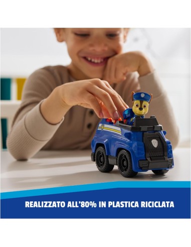 GIOCATTOLO PUBBLICIZZATO: vendita online Paw Patrol Chase Patrol Cruiser – Veicolo Eco-Friendly con Figura 3+ Anni in offerta