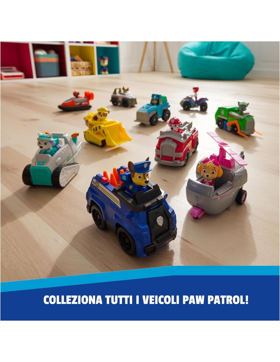 GIOCATTOLO PUBBLICIZZATO: vendita online Paw Patrol Chase Patrol Cruiser – Veicolo Eco-Friendly con Figura 3+ Anni in offerta