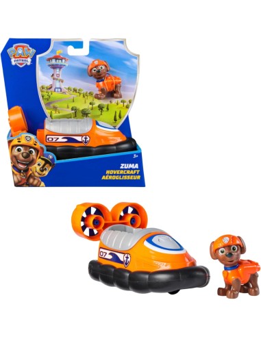 GIOCATTOLO PUBBLICIZZATO: vendita online Paw Patrol Zuma Hovercraft Eco-Friendly con Figura – Veicolo da 13 cm in offerta