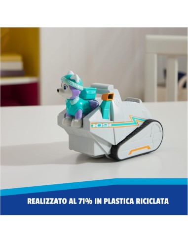 GIOCATTOLO PUBBLICIZZATO: vendita online Paw Patrol Everest Veicolo Spazzaneve Eco-Friendly – 13 cm in offerta