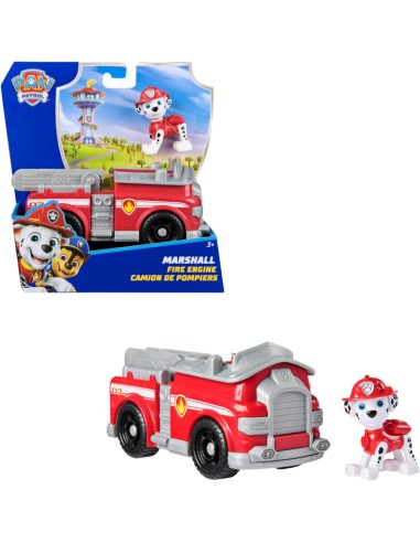 GIOCATTOLO PUBBLICIZZATO: vendita online Paw Patrol Marshall Fire Engine – Veicolo Camion dei Pompieri 13 cm in offerta