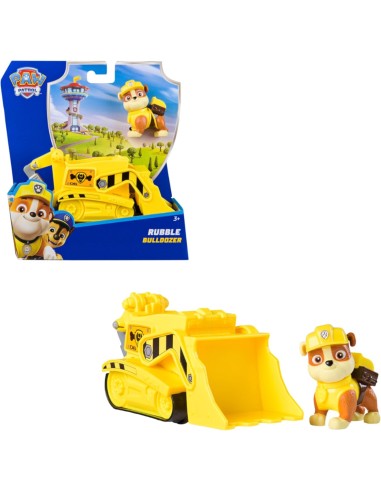 GIOCATTOLO PUBBLICIZZATO: vendita online Paw Patrol Rubble Bulldozer Monster Truck – Veicolo con Figura e Ruote funzionanti i...