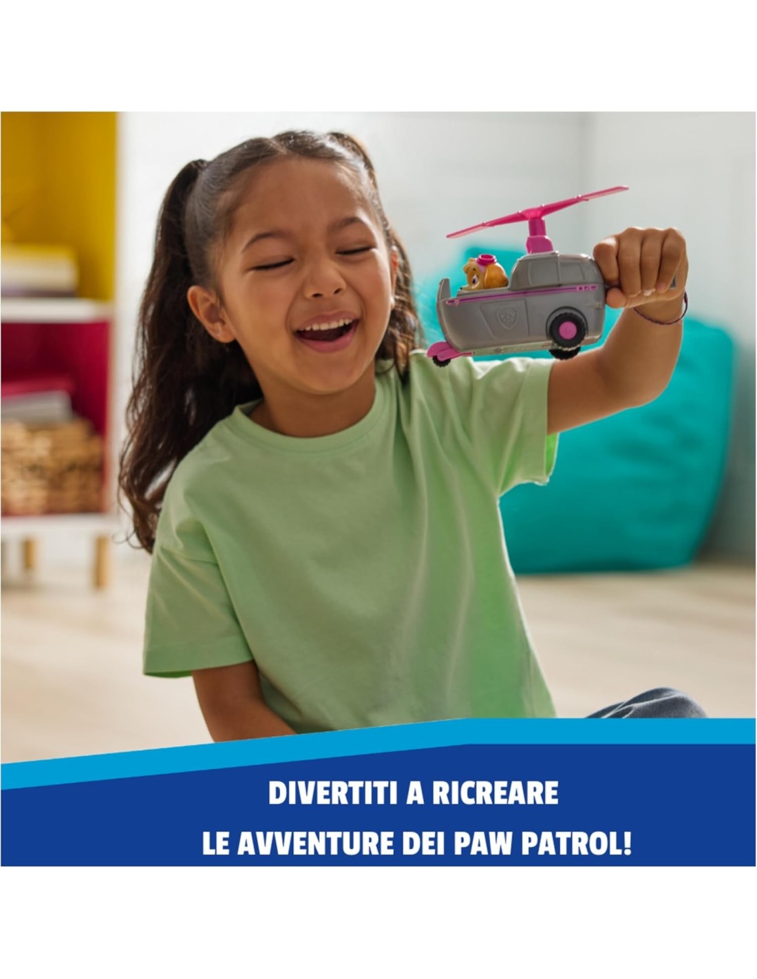 GIOCATTOLO PUBBLICIZZATO: vendita online Paw Patrol Skye Elicottero Base con Figura – Veicolo da 13 cm in offerta
