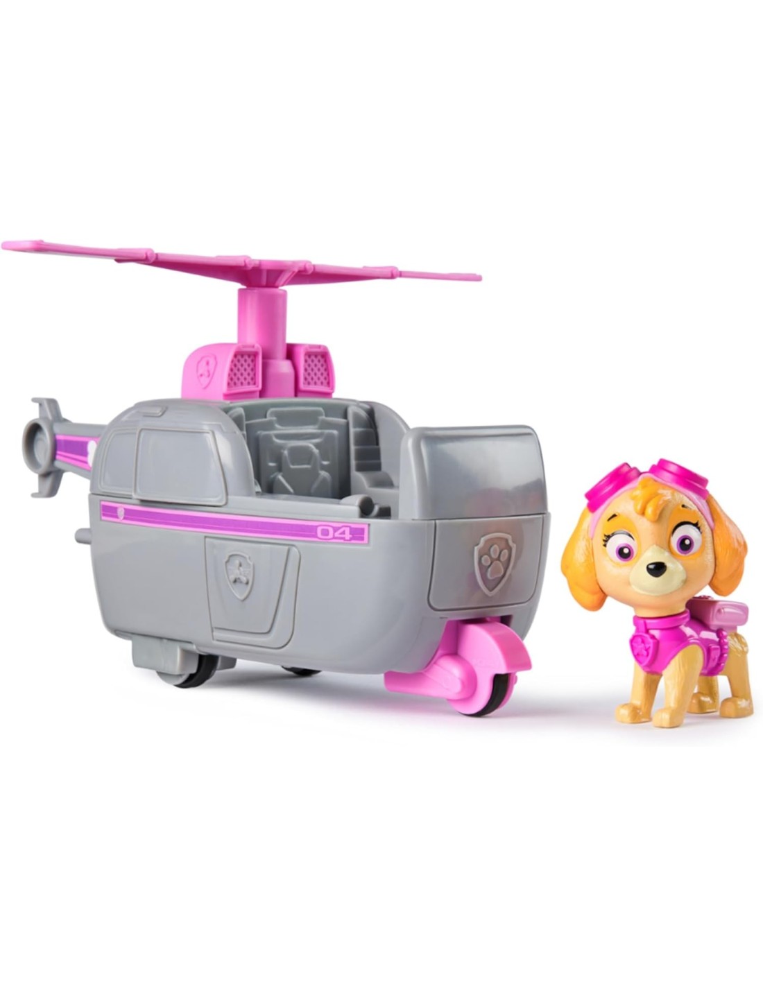 GIOCATTOLO PUBBLICIZZATO: vendita online Paw Patrol Skye Elicottero Base con Figura – Veicolo da 13 cm in offerta