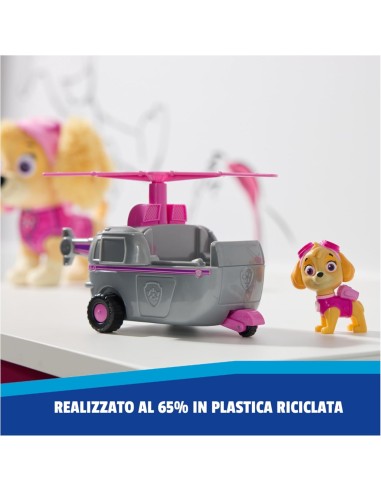 GIOCATTOLO PUBBLICIZZATO: vendita online Paw Patrol Skye Elicottero Base con Figura – Veicolo da 13 cm in offerta