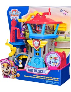 GIOCATTOLO PUBBLICIZZATO: vendita online Paw Patrol Pup Squad Playset “Adventure Bay Airport” – Air Rescue da 30 cm in offerta