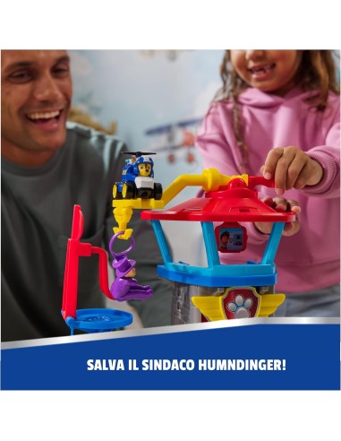 GIOCATTOLO PUBBLICIZZATO: vendita online Paw Patrol Pup Squad Playset “Adventure Bay Airport” – Air Rescue da 30 cm in offerta