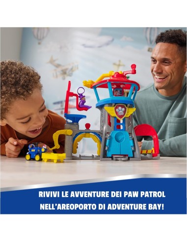 GIOCATTOLO PUBBLICIZZATO: vendita online Paw Patrol Pup Squad Playset “Adventure Bay Airport” – Air Rescue da 30 cm in offerta