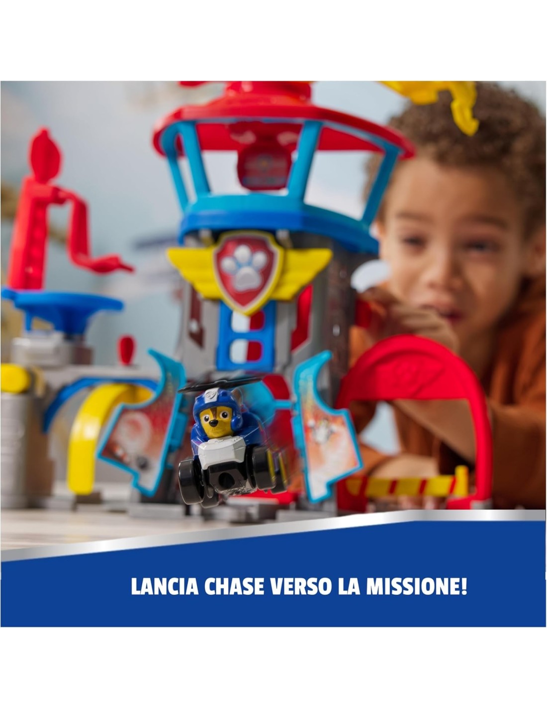 GIOCATTOLO PUBBLICIZZATO: vendita online Paw Patrol Pup Squad Playset “Adventure Bay Airport” – Air Rescue da 30 cm in offerta