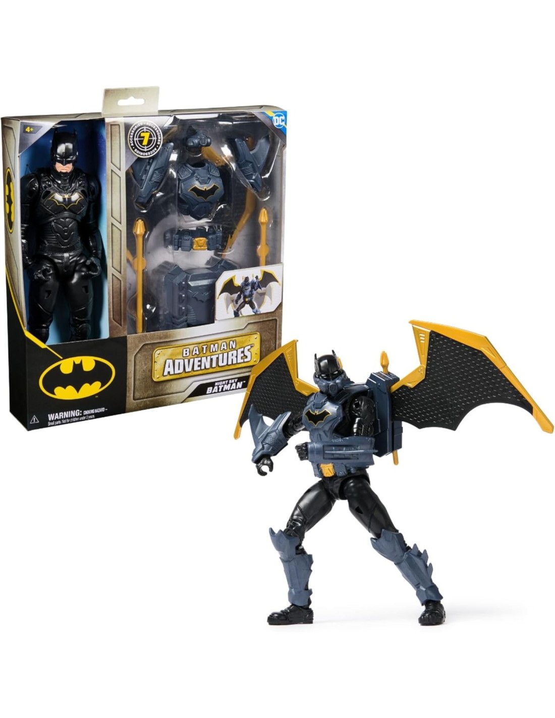GIOCATTOLO PUBBLICIZZATO: vendita online Batman Adventures “Night Sky” – Action Figure 30 cm con Ali Estendibili in offerta