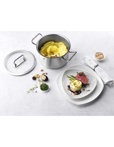 PENTOLE - COPERCHI ACCIAIO: vendita online ZWILLING Pro Casseruola Bassa 24 cm – Acciaio 18/10, 4,3 L, Induzione in offerta