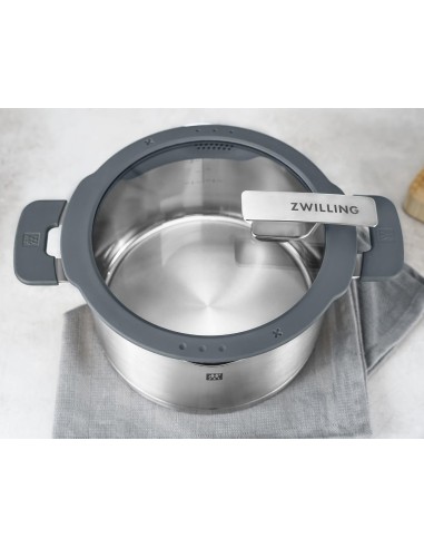 BATTERIE COMPLETE: vendita online ZWILLING Simplify Set Pentole 5 pezzi in Acciaio 18/10 – Coperchi con Scolapasta in offerta