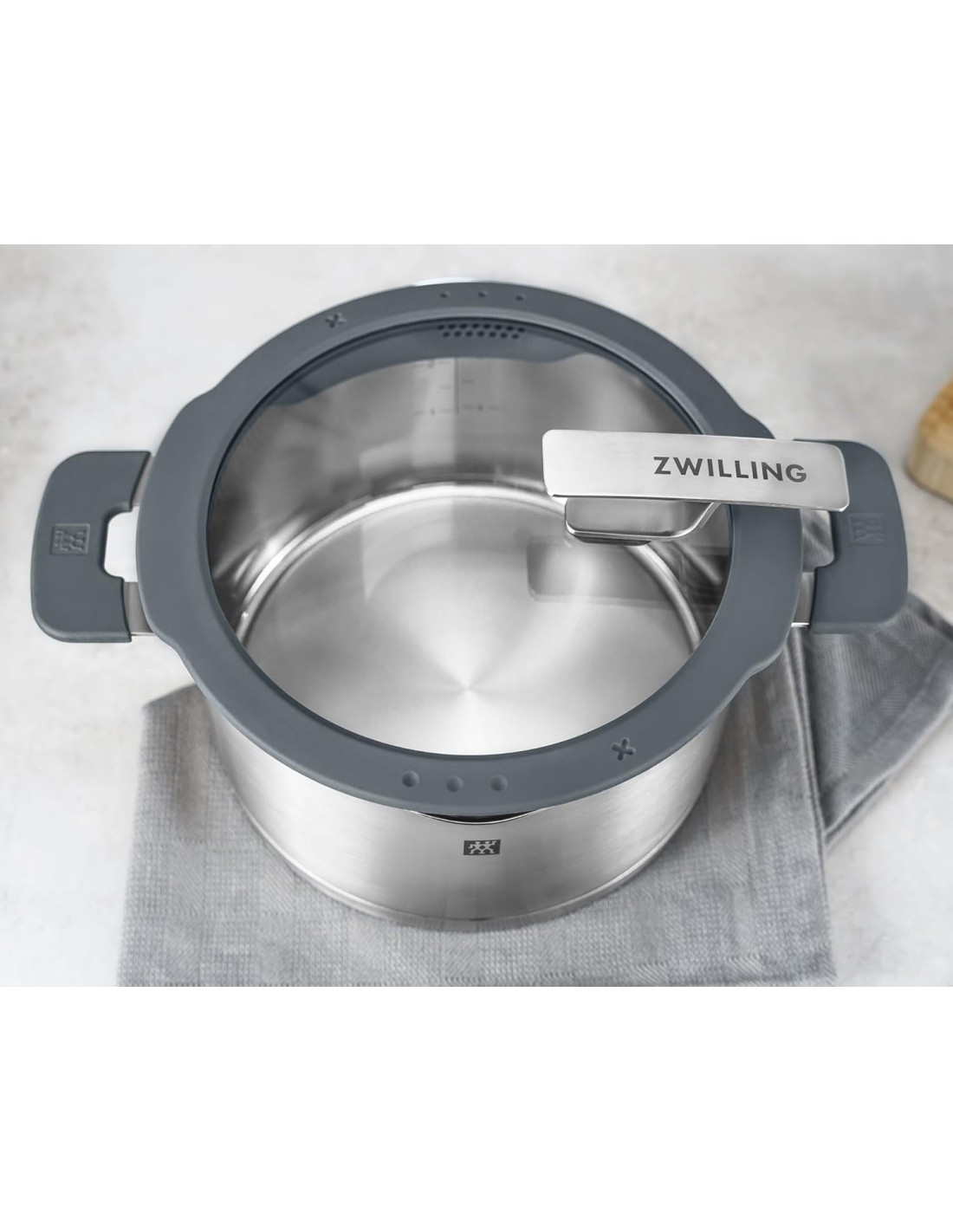 BATTERIE COMPLETE: vendita online ZWILLING Simplify Set Pentole 5 pezzi in Acciaio 18/10 – Coperchi con Scolapasta in offerta
