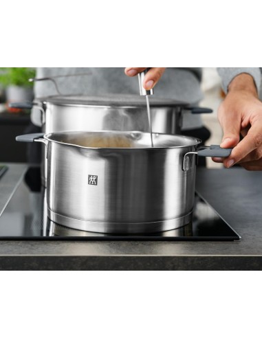 BATTERIE COMPLETE: vendita online ZWILLING Simplify Set Pentole 5 pezzi in Acciaio 18/10 – Coperchi con Scolapasta in offerta