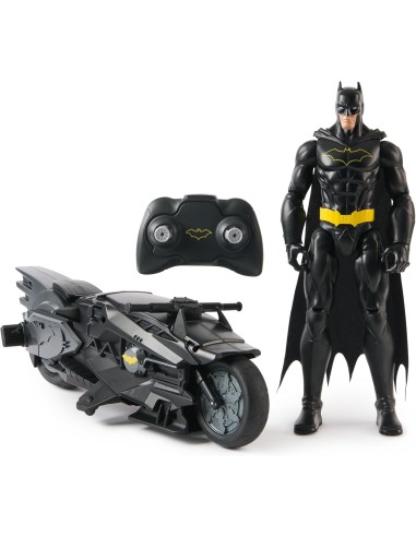 GIOCATTOLO PUBBLICIZZATO: vendita online Batman RC Batcycle + Figura 30 cm – Veicolo Radiocomandato per Bambini 4+ in offerta