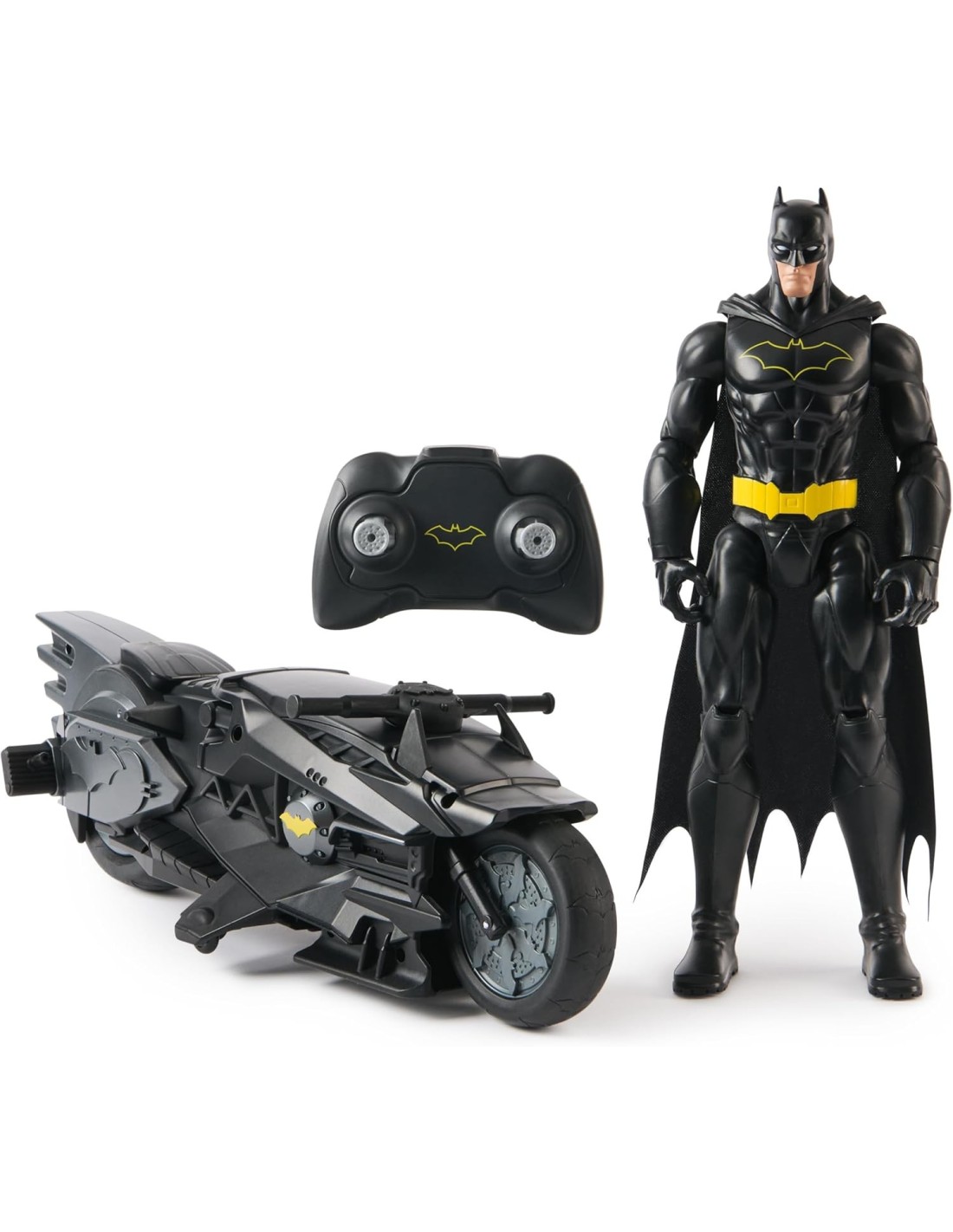 GIOCATTOLO PUBBLICIZZATO: vendita online Batman RC Batcycle + Figura 30 cm – Veicolo Radiocomandato per Bambini 4+ in offerta