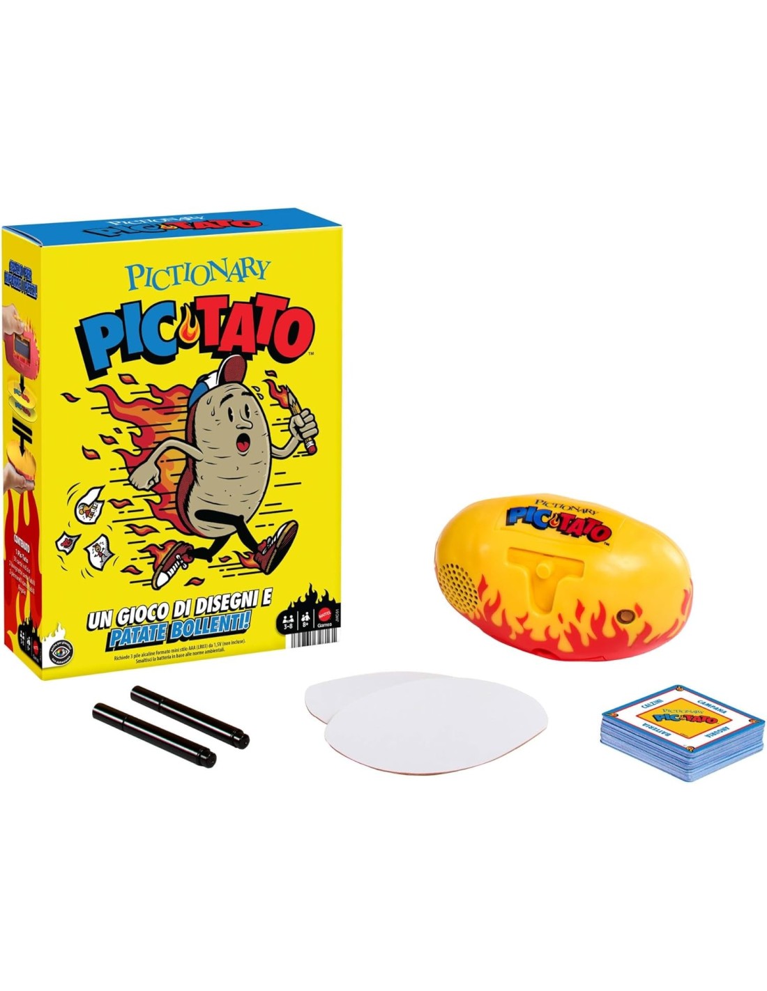 GIOCHI DI SOCIETA'E PUZZLE: vendita online Pictionary Pic‑Tato – Gioco da Tavolo Disegna e Indovina con Ruota Musicale in off...