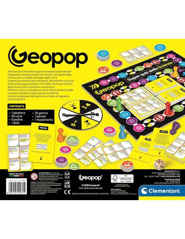 Clementoni Geopop Quiz Scienza 10+ Anni 2-6 Giocatori | Shop in Casa
