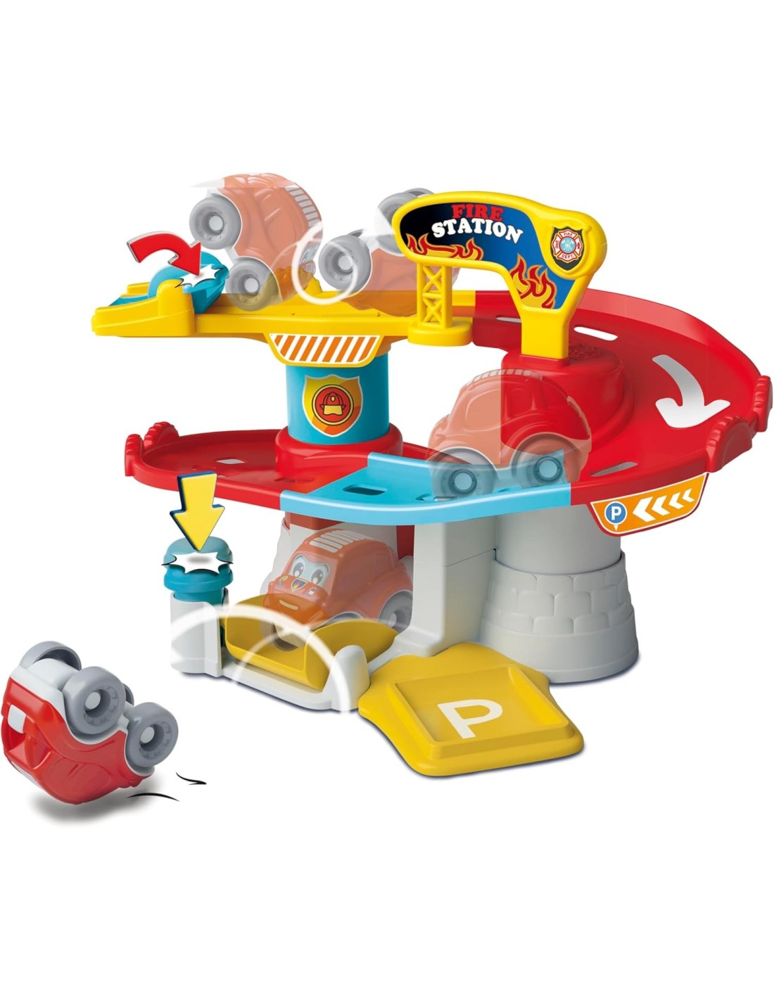 Clementoni Baby Fire Station, Pista Macchinine 18+ Mesi | Shop in Casa