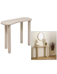 CONSOLE 206091 OLAO 100X40 H80CM MDF/LEGNO AVORIO