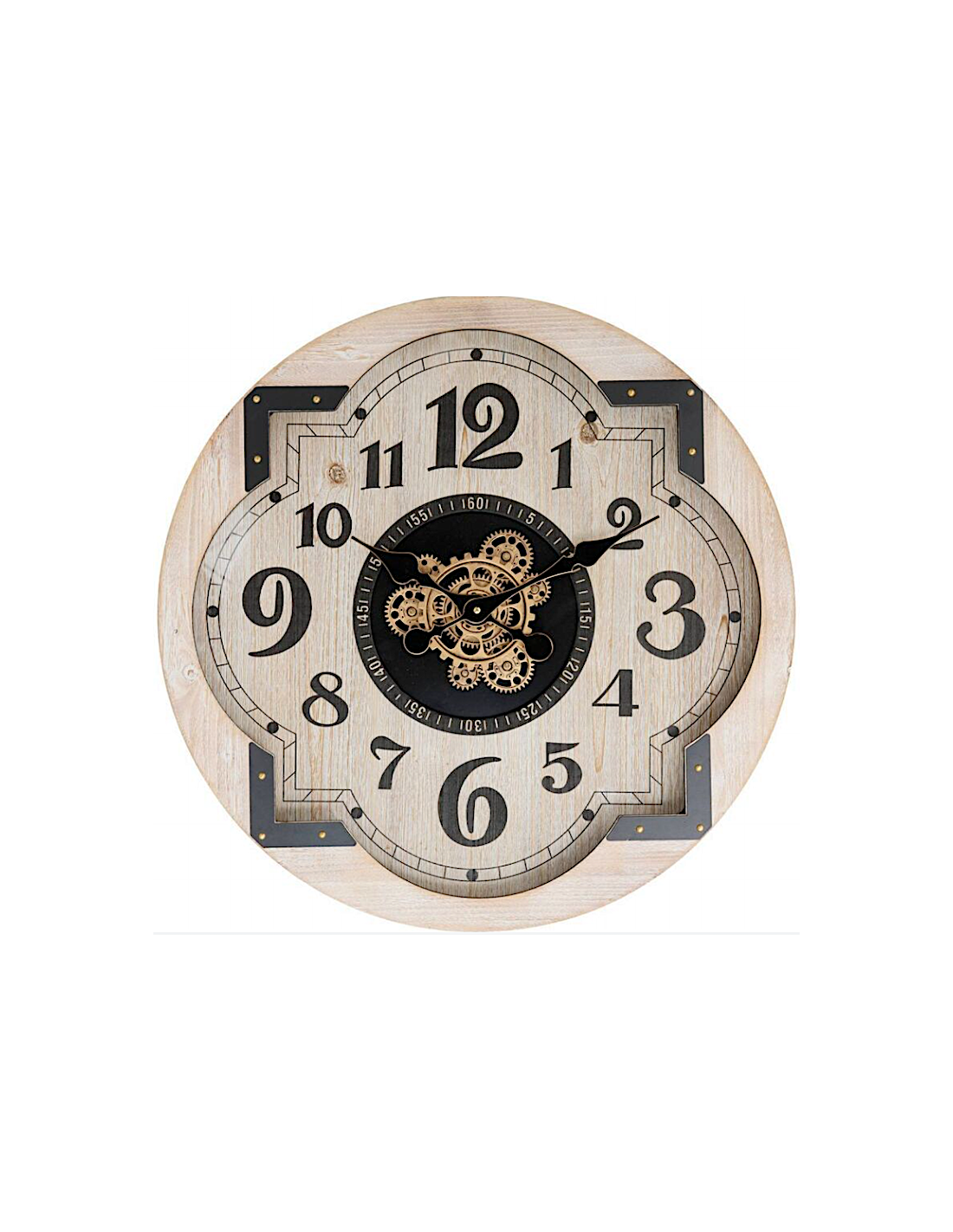 OROLOGI: vendita online Orologio McKensie, diametro 63 cm, MDF beige, da parete, design con meccanismo a vista in offerta