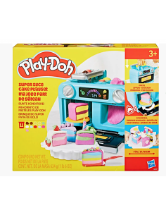 Play-Doh Super Slice Cake Playset con 11 vasetti di pasta modellabile e accessori | shopincasa.it