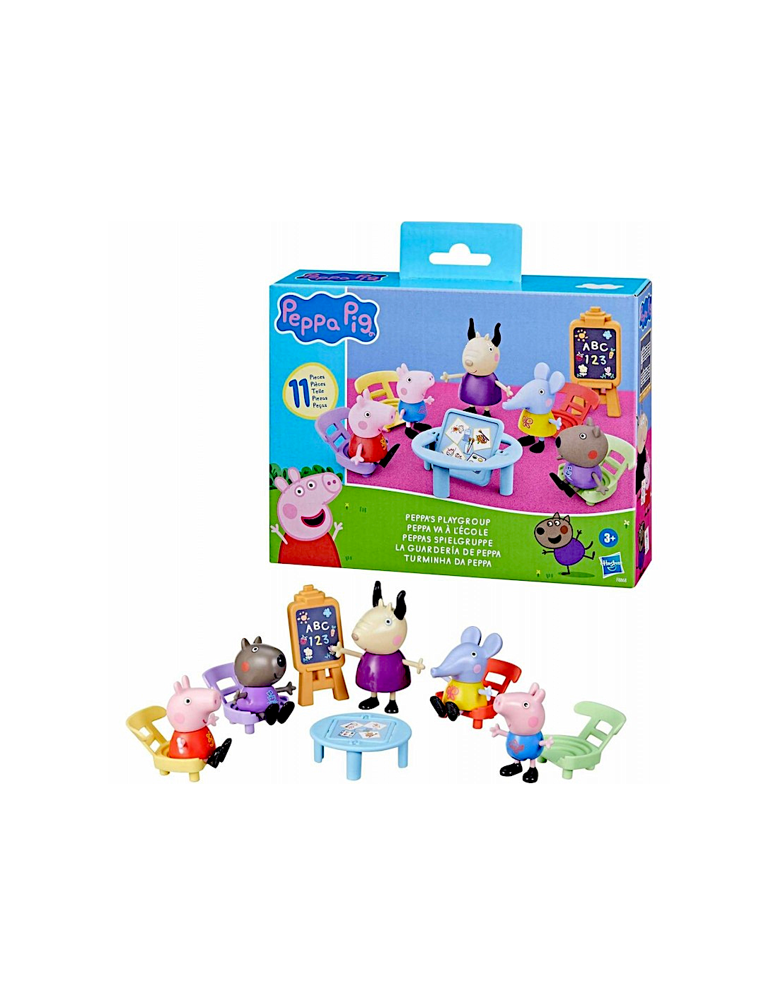 Playset Peppa Pig con 5 figure e tavolo gioco | shopincasa.it