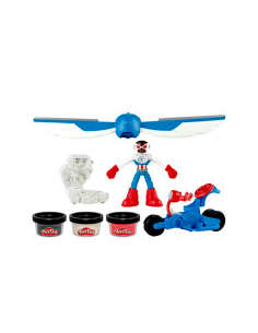 Play-Doh Capitan America Moto Slicer con 3 vasetti | shopincasa.it