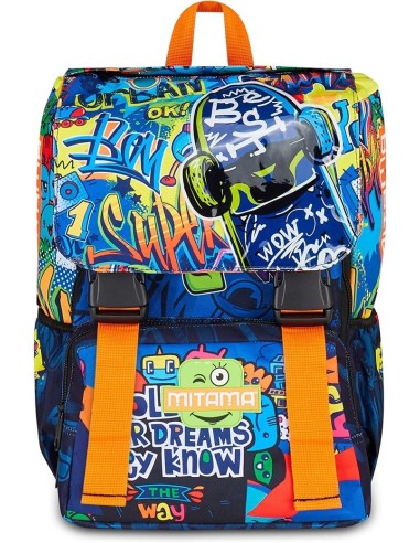 ZAINI: vendita online Zaino scuola Mitama, Triplo Scomparto SKATE DREAM, 28 litri, estensibile, bambino, scuola elementare e ...