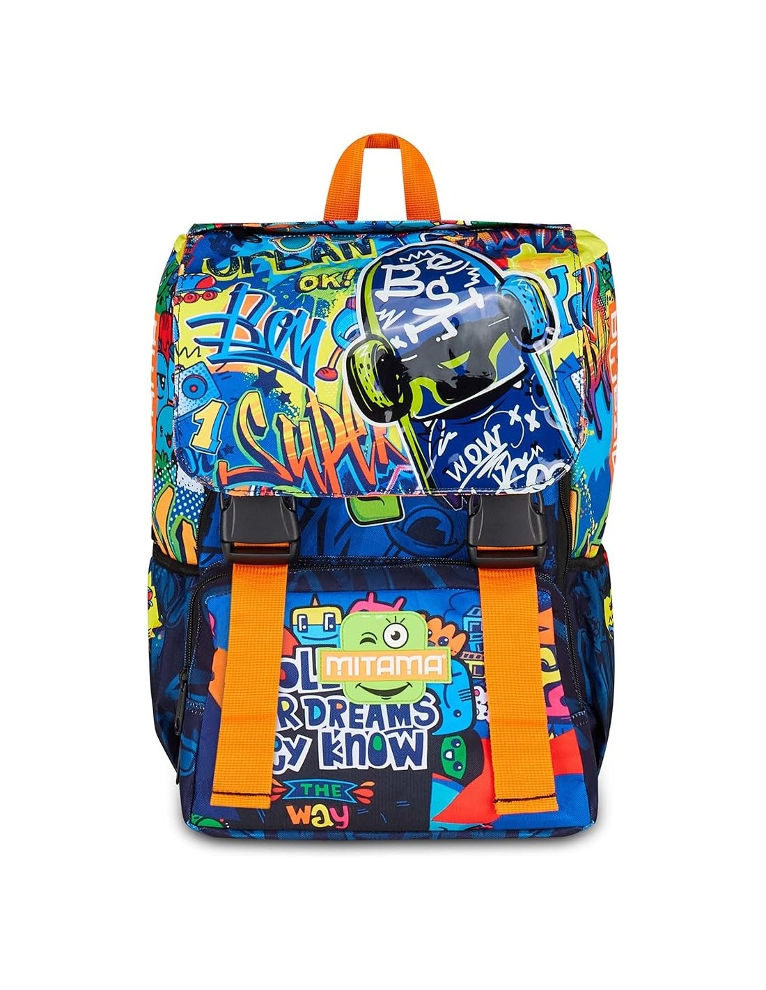 ZAINI: vendita online Zaino scuola Mitama, Triplo Scomparto SKATE DREAM, 28 litri, estensibile, bambino, scuola elementare e ...